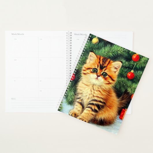Chat de Noël Vintage (Devant avec enveloppe)