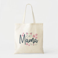 Chat de pattes roses Mama Kawaii Sac fourre-tout m