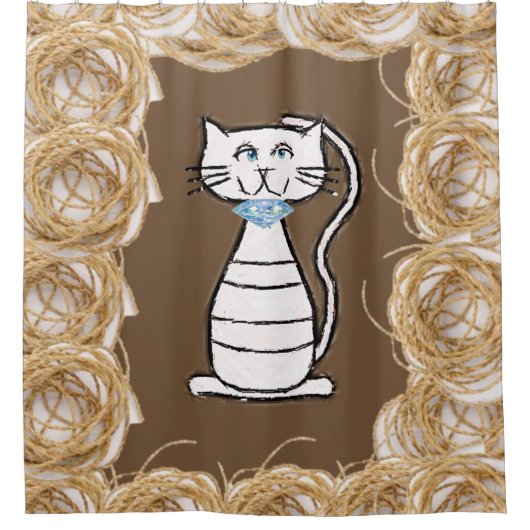 Chat de rideau de douche (Devant)