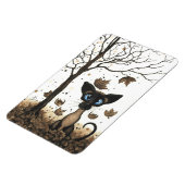 Chat de Siamese par BiHrLe Magnet d'automne (Côté Gauche)