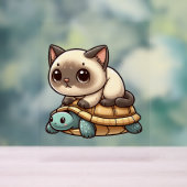 Chat de Siamese promenade tortue (Neutre)