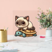 Chat de Siamese promenade tortue (Mariage)