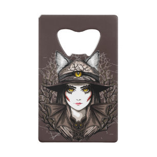 Chat de sorcière Halloween Déplaisant Portrait mig