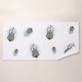 Chat de spa, serviette de Bath (Serviette de bain)