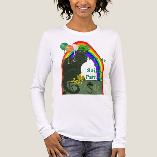 Chat De St Patrick  Tri-Blend Shirt (Voorkant volledig)