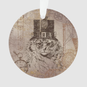 Chat de Steampunk Kitty dans le casquette