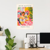 Chat de style Matisse Impression d'art femme tropi (Bureau à domicile)
