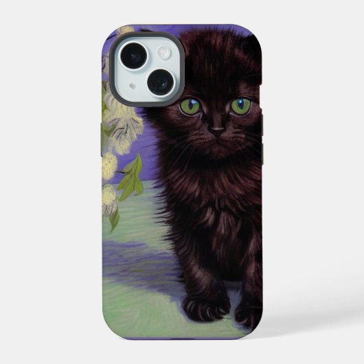 Chat de style Van Gogh avec des fleurs blanches (Verso)