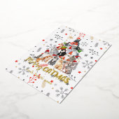 Chat de vacances et Kitten Arbre de Noël rouge (Rotation)