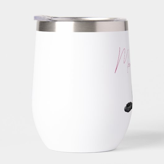 Chat de veau noir et blanc (Droite)