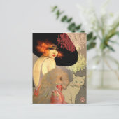 Chat de Veronica et carte postale de lustre (Debout devant)