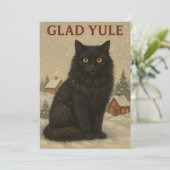 Chat de Yule carte de Yule (Debout devant)