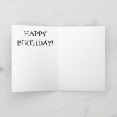 Chat déplaisant - Carte Anniversaire (Intérieur)