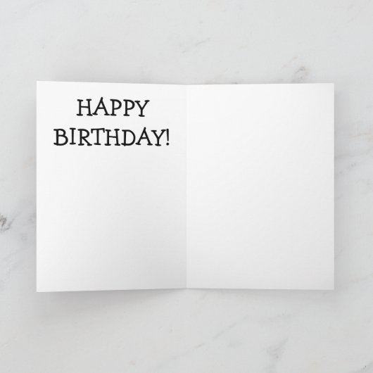 Chat déplaisant - Carte Anniversaire (Intérieur)