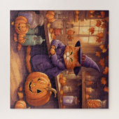 chat d'Halloween #1 puzzle (Horizontal)