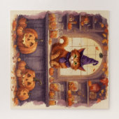 chat d'Halloween #3 puzzle (Horizontal)