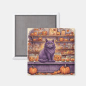chat d'Halloween #5 magnet (Recto/Verso)