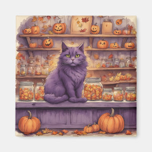 chat d'Halloween #5 magnet