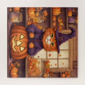 chat d'Halloween #6 puzzle (Horizontal)