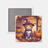 chat d'Halloween #8 magnet (Recto/Verso)