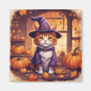 chat d'Halloween #8 magnet