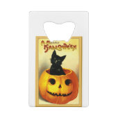 Chat d'Halloween assis dans une citrouille Jack O (Dos)