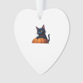 Chat d'Halloween dans un patch de citrouille encha (devant)