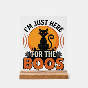 Chat d'Halloween Je suis juste là pour les Huées