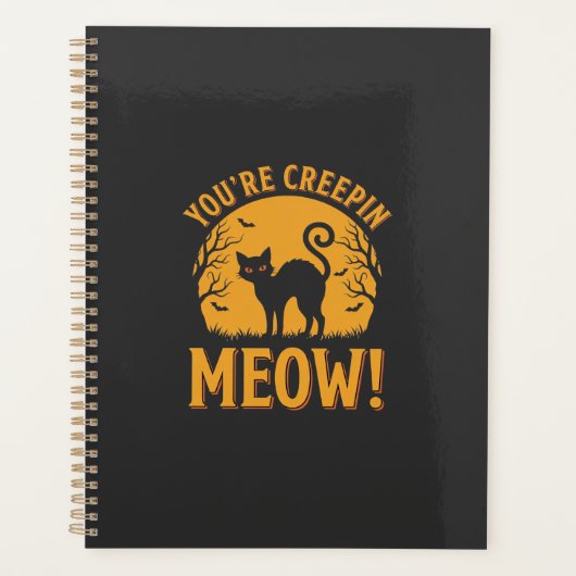 Chat d'Halloween Tu me fais peur Miaou (Devant)