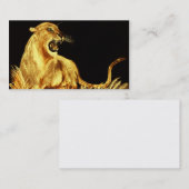 Chat d'or - cartes de visite (Devant / Derrière)