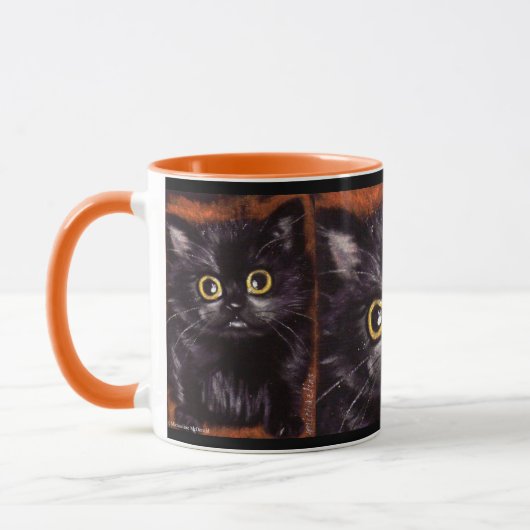 Chat Dracula Scaredy Chat Mug (Gauche)