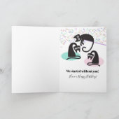 Chat! Drôle ! Carte d'anniversaire magnifique (Intérieur)