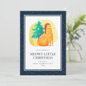 Chat drôle dans une carte de Noël Casquette (Debout devant)