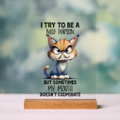 Chat drôle de sarcasme belle personne de l'art des (Neutre)