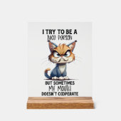 Chat drôle de sarcasme belle personne de l'art des (Recto)