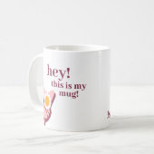 Chat drôle Mug personnalisée (Devant gauche)