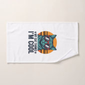 Chat Drôle Pense Que Je Suis Cool Vintage (Serviette à main)