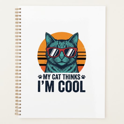 Chat Drôle Pense Que Je Suis Cool Vintage (Devant)