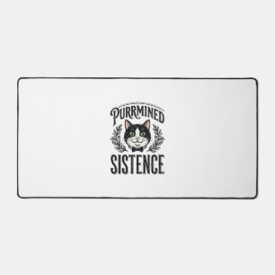 Chat Drôle Purrminé Sistence Graphique Vintage_1