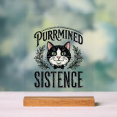 Chat Drôle Purrminé Sistence Graphique Vintage_1 (Neutre)