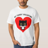 Chat drôle T-shirts de la Saint-Valentin (Devant)