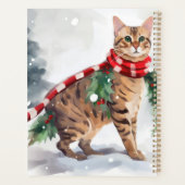 Chat du Bengale à Noël de neige (Dos)