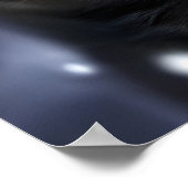 Chat du Bengale dans la neige | AI Art Poster (Coin)