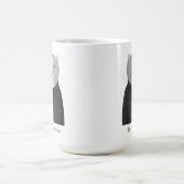 CHAT DU MÉNAGE Tall White Mug + Texte (Centre)
