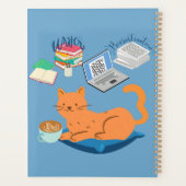 Chat écrivain procrastinateur (Dos)