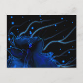 Chat effet néon briefkaart (Voorkant)