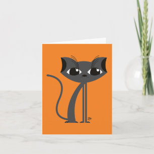 Chat éffrayant - Carte de voeux