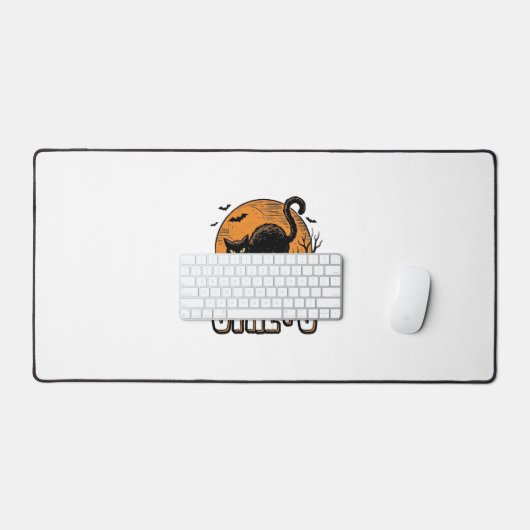 Chat effrayant CTRL C Conception vectorielle Hallo (Clavier et souris)