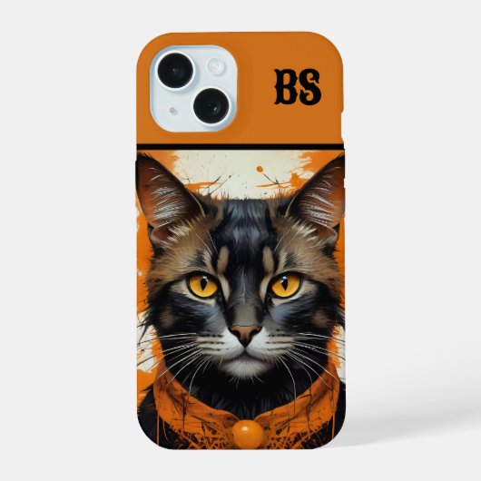 Chat éffrayant d'Halloween caché (Verso)