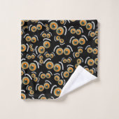 Chat effrayant Halloween Boo Eyes Bat (Gant de toilette)